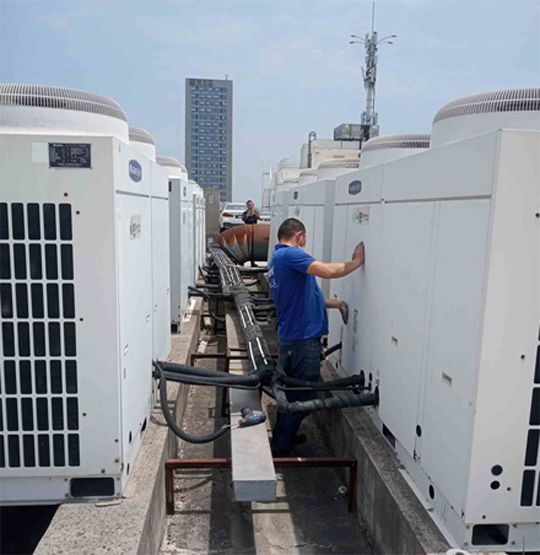 西双版中央空调制热和不制冷系统维修方法